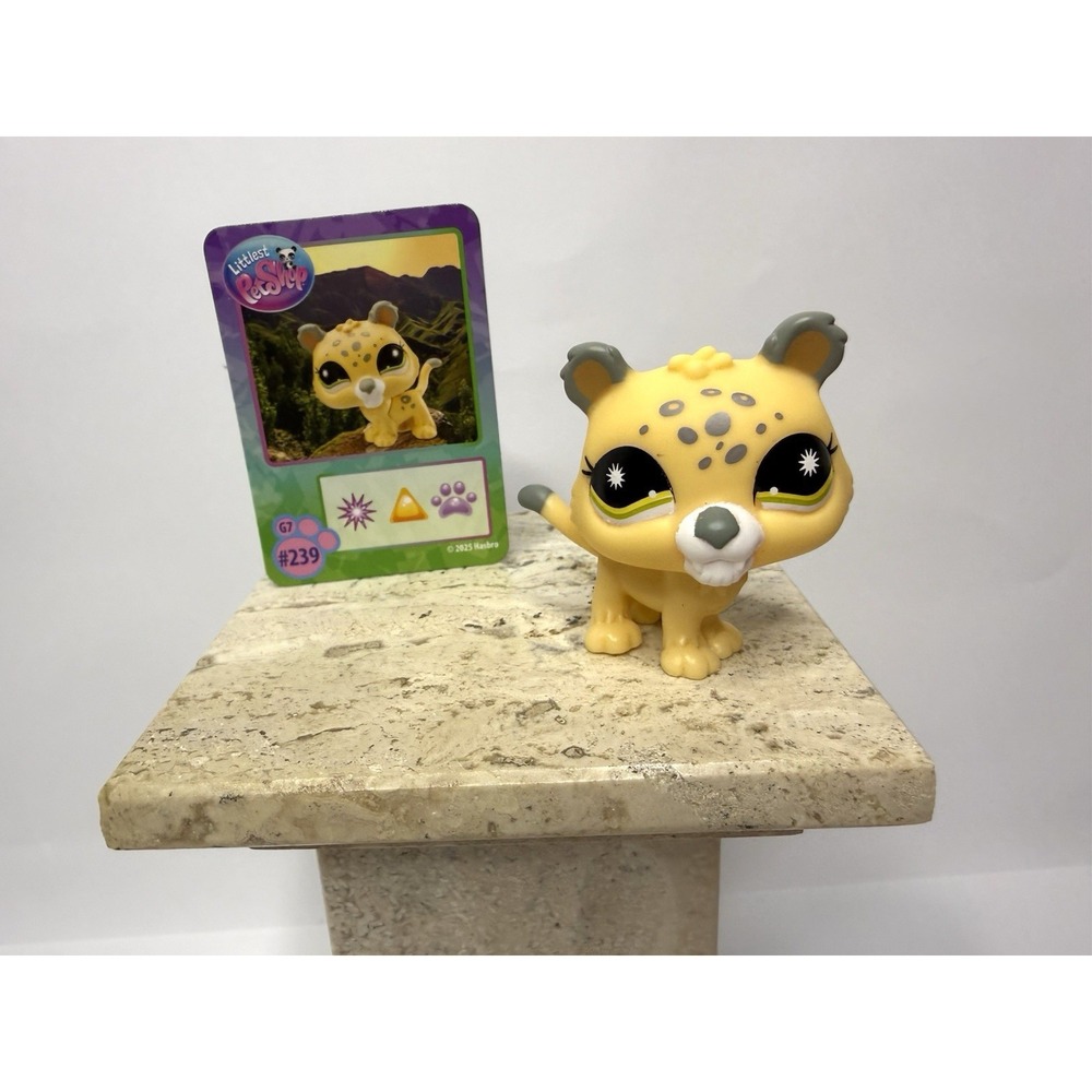 Basic Fun Gen 7 Littlest Pet Shop #239 Leopard Big Cat Figure New W/ Card